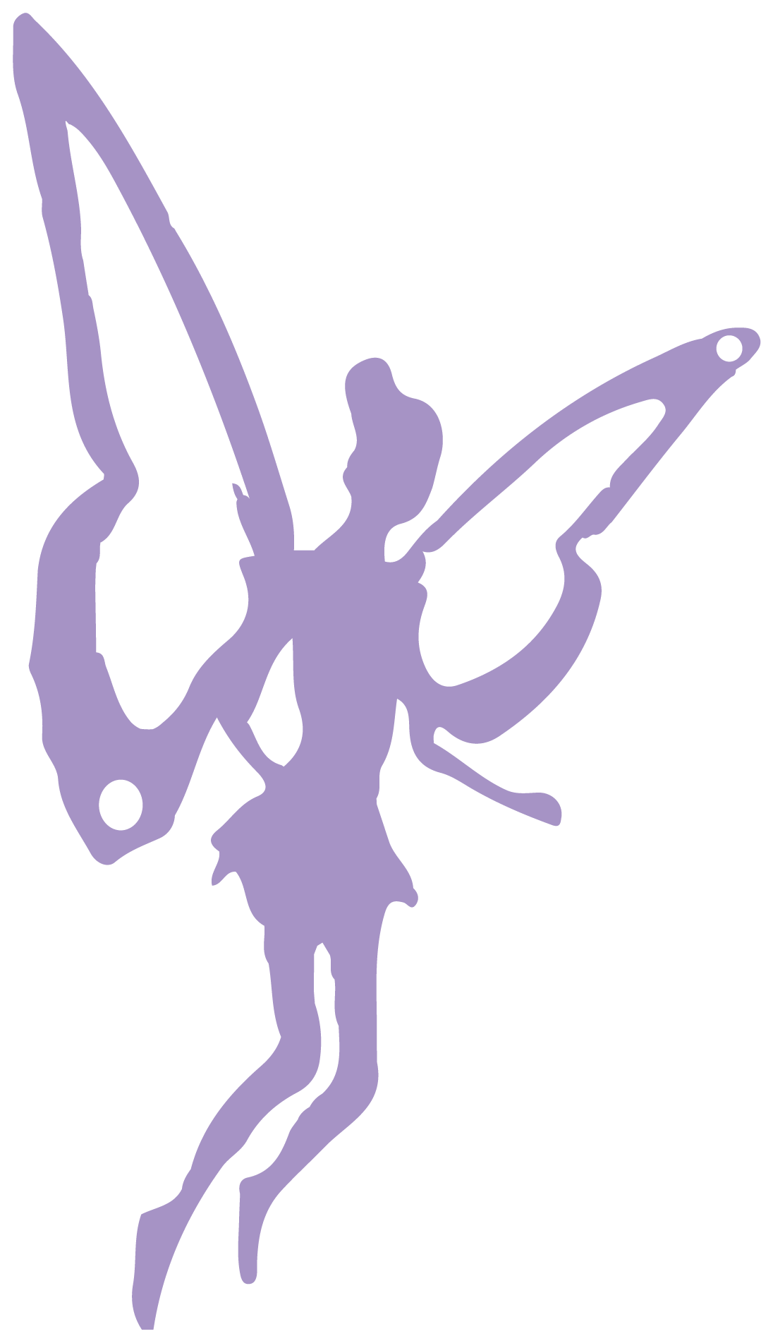 Icon einer fliederfarbenen Elfe