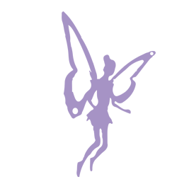 Icon einer fliederfarbenen Elfe