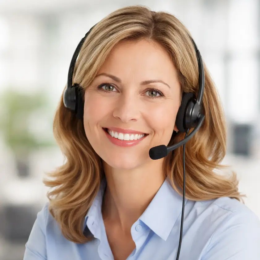 pflegeelfen-ambulanterpflegedienst_kontakt2 Kundenbetreuerin mit freundlichem Lächeln